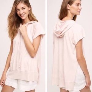 Anthro Left of Center Short Sleeve Hoodie